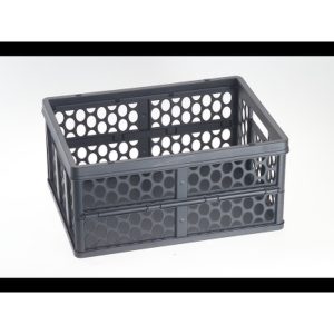Casier à provisions pliant en plastique gris anthracite Mercedes