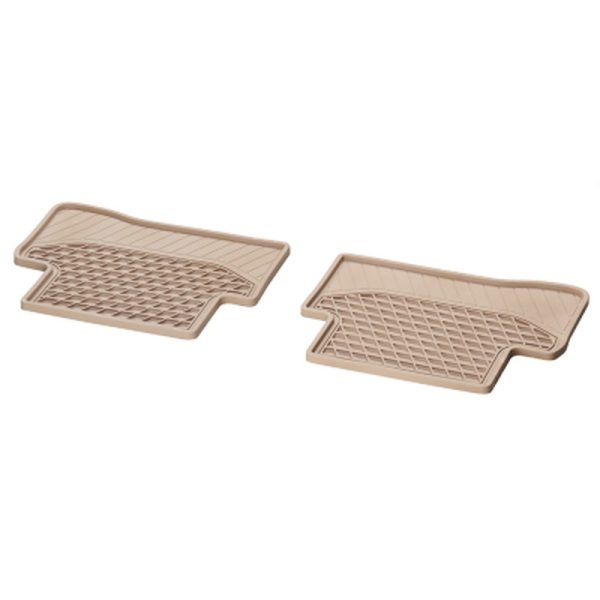 Tapis en caoutchouc Classe C 205 - Beige - Arrière - Mercedes-Benz