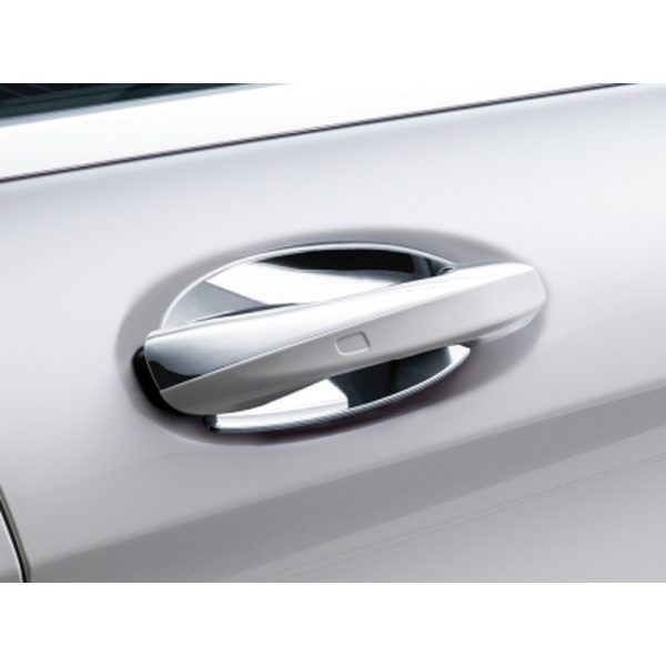 Coques de poignées de porte finition argent, petit, 2 unités