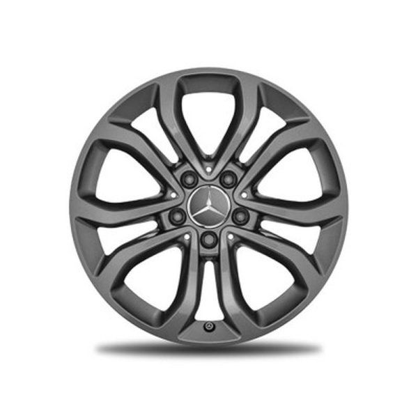 Jante Classe C W205 - 7 J x 17 pouces ET 48,5 - 5 doubles branches - Gris