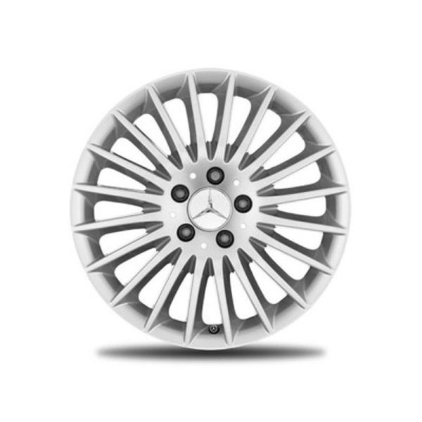 Jante Classe E W212 - 8,5 J x 18 pouces ET 48 - multibranches - argent vanadium