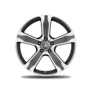 Jante GLA X156 - 8 J x 19 pouces ET 43,5 - 5 doubles branches - Gris