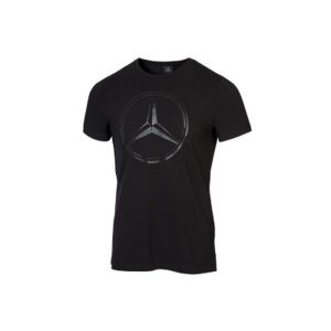 17860-large_default.jpg T-shirt Noir logo imprimé étoile Mercedes-Benz
