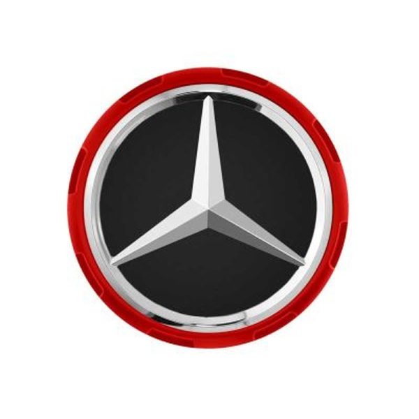 Cache-Moyeu Mercedes-Benz AMG 75mm Contour Rouge
