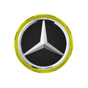 Cache-Moyeu Mercedes-Benz AMG 75mm Contour Jaune
