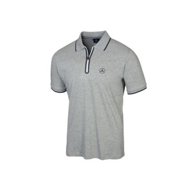 19679-large_default.jpg Polo gris à zip PUMA Mercedes pour Homme