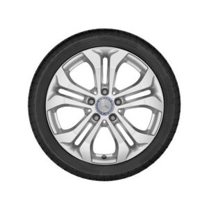 Jante GLC W253 - 5 doubles branches - 7,5 J x 17 pouces ET 36 - argent vanadium
