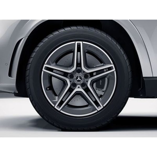 Jante Mercedes GLE W167  AMG - 5 doubles branches - 9 J x 20 pouces ET 57 - Essieu avant