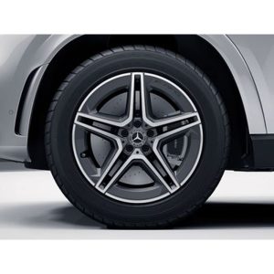 Jante Mercedes GLE W167 AMG - 5 doubles branches - 9 J x 20 pouces ET 44 - Essieu arrière