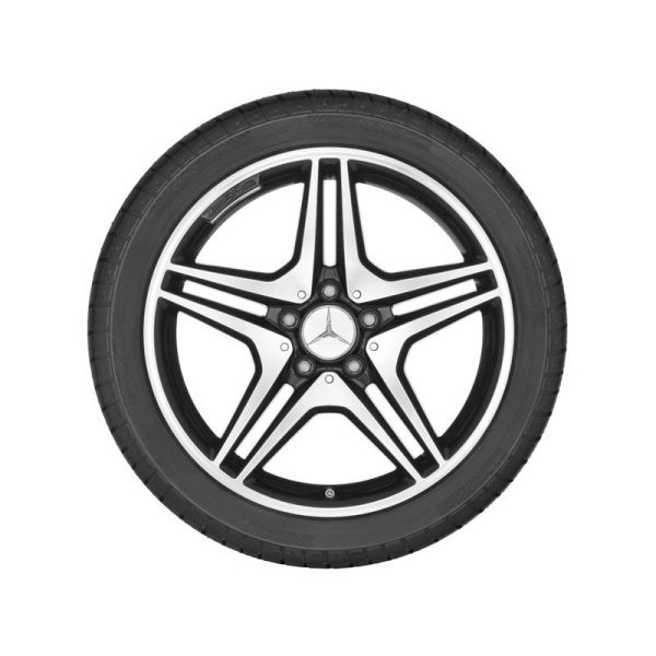 21843-large_default.jpg Jante AMG Mercedes CLA W117 - 7,5 J x 18 pouces ET 52 - Noir - 5 Doubles Branches