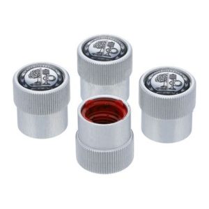 Capuchons de valve gris AMG - jeu de 4 unités