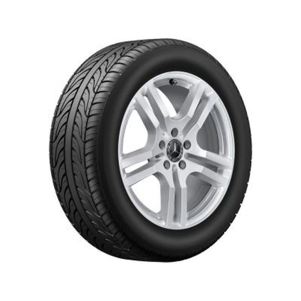 Jante Mercedes GLA H247 - 7,5 J x 18 pouces ET 53 - argent vanadium