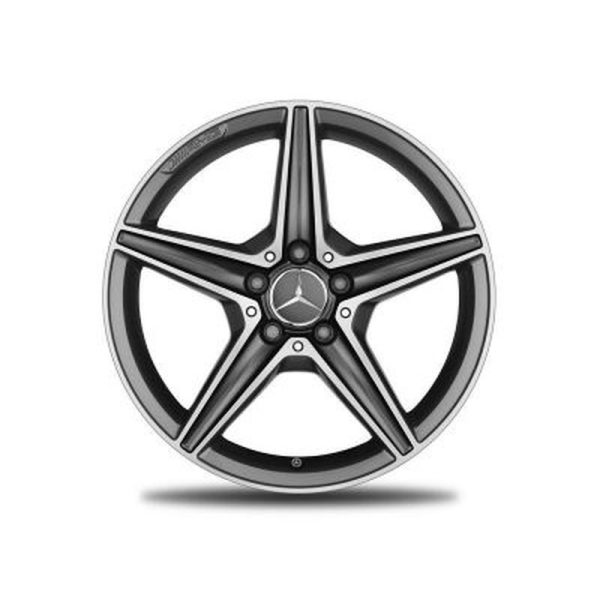 22813-large_default.jpg Jante AMG Mercedes Classe C W205 - 8,5 J x 18 pouces ET 49 - Coloris gris titane - 5 branches