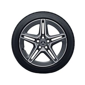 Jante AMG Mercedes Classe C W205 - 8,5 J x 18 pouces ET 49 - Gris trémolite métallisé - 5 branches