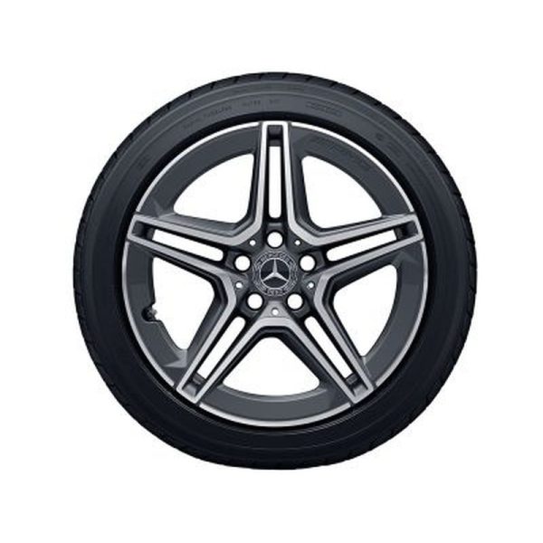 22817-large_default.jpg Jante AMG Mercedes Classe C W205 - 8,5 J x 18 pouces ET 49 - Gris trémolite métallisé - 5 branches