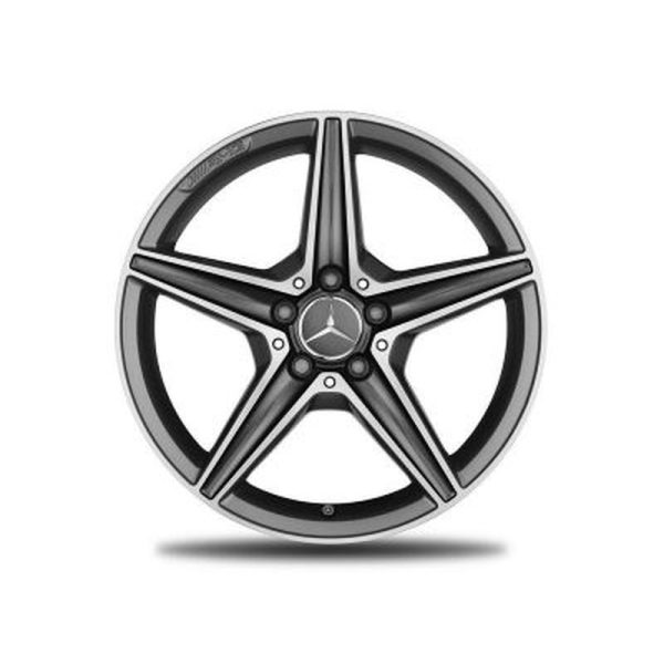 22831-large_default.jpg Jante AMG Mercedes Classe C W205 - 7,5 J x 18 pouces ET 44 - 7 Coloris gris titane - 5 branches
