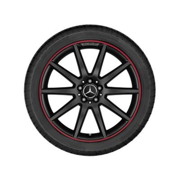 23201-large_default.jpg Jante AMG GLA 156 - 8 J x 20 pouces ET 43,5 Coloris noir Rebord de jante peint en rouge
