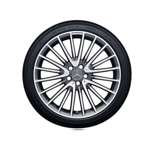 Jante AMG GLA 156 - 8 J x 20 pouces ET 43,5 Multibranches Gris titane
