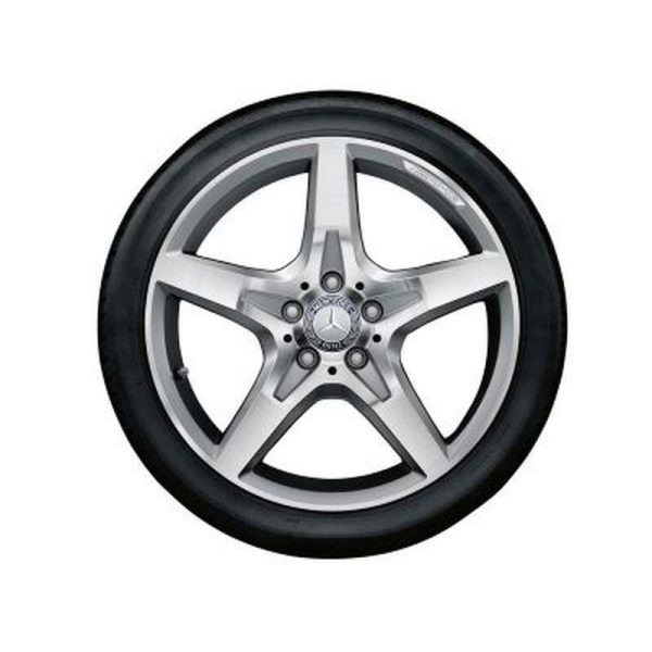Jante AMG Mercedes SLK - 7,5 J x 18 pouces ET 42 - Gris - 5 Branches