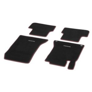 26409-large_default.jpg Jeu 4 Tapis Velours Noir & Rouge Classe A W176