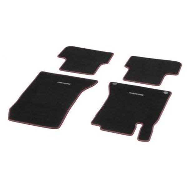 Jeu 4 Tapis Velours Noir & Rouge Classe A W176