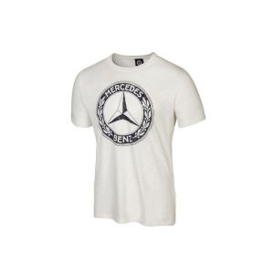 28142-large_default.jpg T-shirt Mercedes blanc avec logo vintage