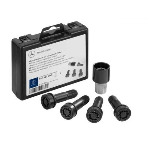 Écrous Antivol de Roues Classe A - Noir - M14 x 1,5 x 27