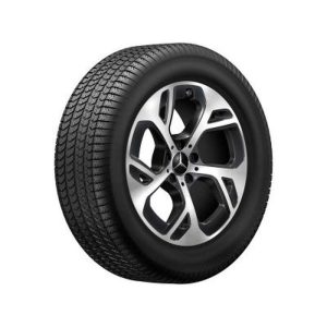 Jante GLC W254 - 9 J x 18 pouces ET 45,7 - Noir - Essieu Arrière - Finition naturel brillant