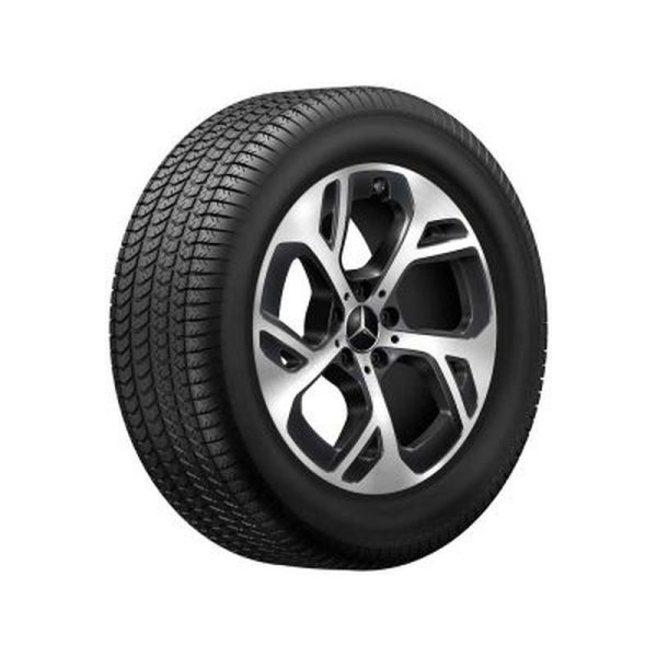 Jante GLC W254 - 9 J x 18 pouces ET 45,7 - Noir - Essieu Arrière - Finition naturel brillant
