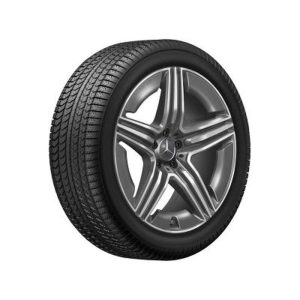 Jante AMG - GLC 254 - essieu avant - 5 doubles branches - 8,5 J x 20 ET 34,5 gris tantale