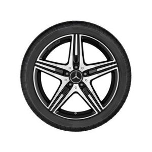 30459-large_default.jpg Jante AMG Mercedes SLK - 5 branches - Essieu Arrière - 8,5 J x 18 pouces ET 36 - Finition naturel brillant