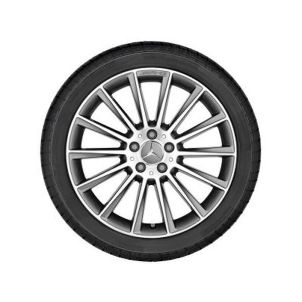 30542-large_default.jpg Jante AMG Mercedes SLK SLC W172 - 8 J x 18 pouces ET 43 - Essieu Avant - Finition naturel brillant - Gris titane