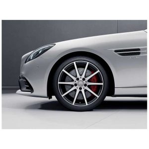 Jante AMG Mercedes SLK SLC W172 - 18 pouces - Essieu Avant - 10 branches - naturel brillant