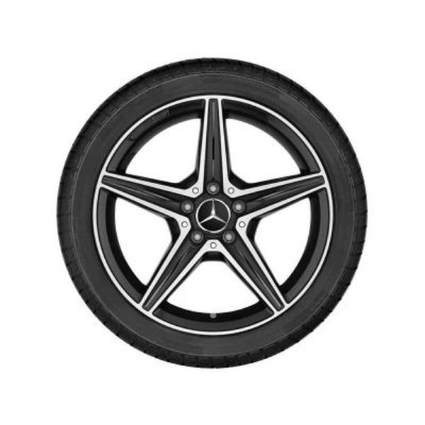 31518-large_default.jpg Jante AMG Mercedes Classe C W205 - 8,5 J x 18 pouces ET 49 - Essieu Arrière - Noir - 5 branches