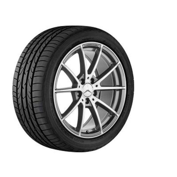 Jante AMG Mercedes Classe C W205 AMG 18 pouces - Essieu Arrière -coloris gris - 10 branches
