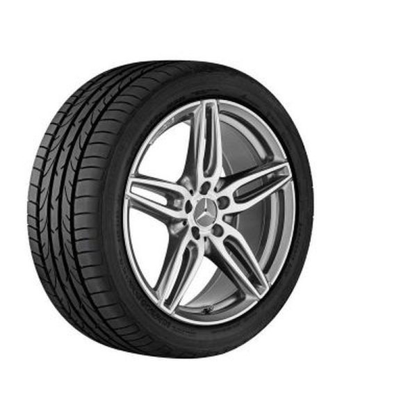 31573-large_default.jpg Jante AMG Mercedes CLA W117 - 18 pouces - gris titane - 5 doubles branches