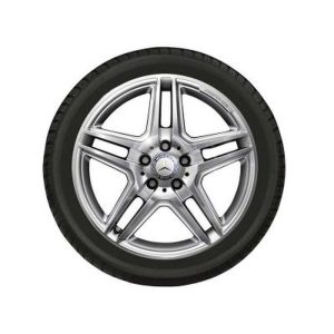 Jante AMG Mercedes Classe E W207 - W212 - 18 pouces - Essieu Avant - coloris argent 5 doubles branches