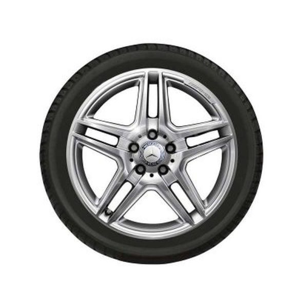 Jante AMG Mercedes Classe E W207 - W212 - 18 pouces - Essieu Avant - coloris argent 5 doubles branches