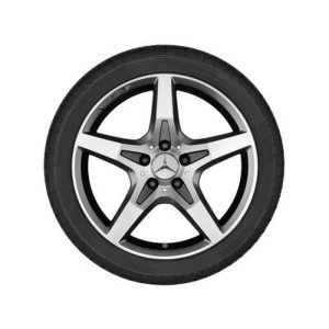 Jante AMG Mercedes SLK- SLC W172 - 18 pouces - Essieu Avant - coloris gris titane 5 branches