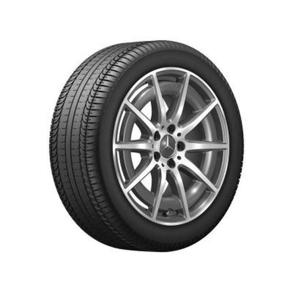 Jante AMG Mercedes Classe C W206 - 18 pouces -Essieu Avant -gris tantale - 10 branches