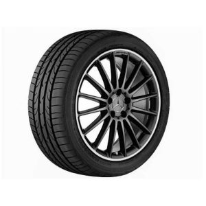 Jante AMG Classe A W176 - 8 J x 19 pouces ET 48 - Coloris Noir mat - Rebord de jante brillant