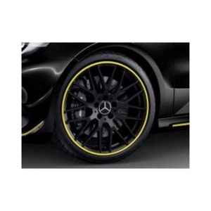 Jante AMG Classe A W176 - 8 J x 19 pouces ET 48 - Coloris Gris - Rebord de jante jaune