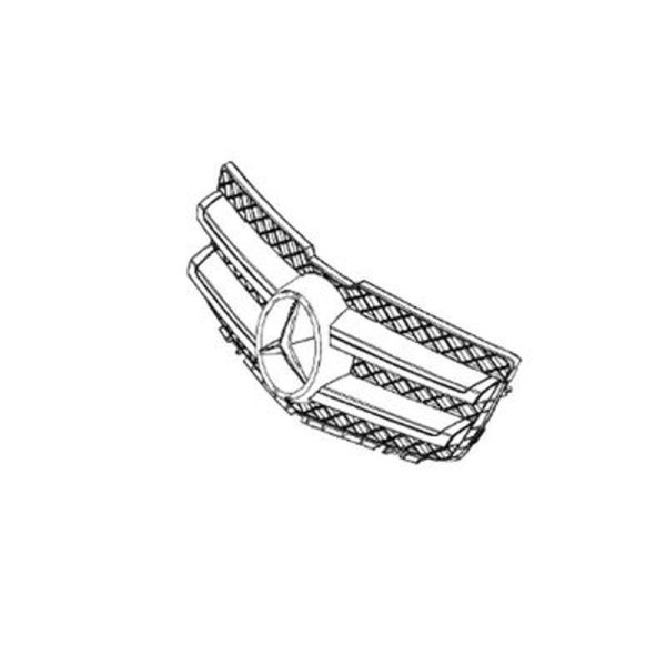 32309-large_default.jpg Calandre GLK W204 Couleur 9776 ALUMINIUM ARGENT BRILLANT MAT Mercedes-Benz