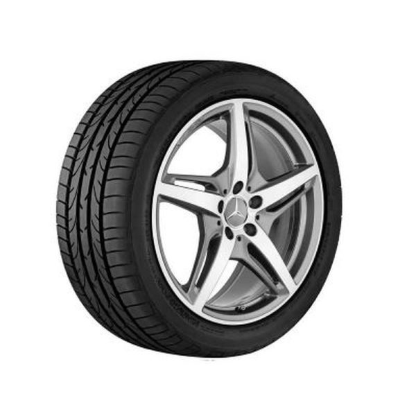 Jante AMG Mercedes GT W190 - Essieu avant - 19 pouces  - Coloris Gris titane - 5 branches