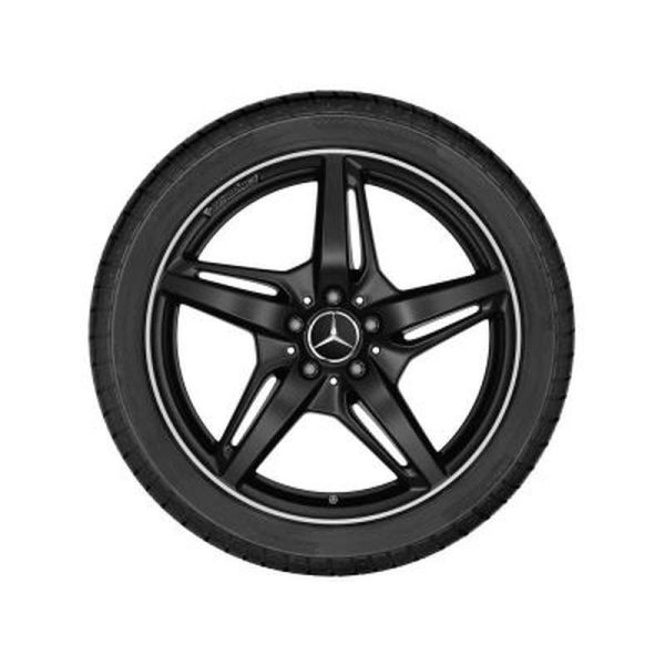 Jante AMG Mercedes GT W190 - Essieu avant - 19 pouces  - Coloris Noir mat- 5 branches