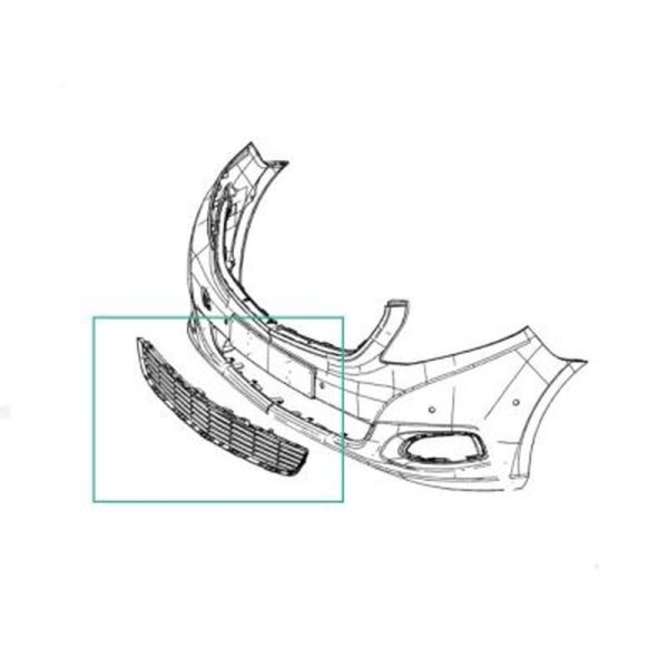 32735-large_default.jpg GRILLE AERATION Pare-chocs avant milieu Classe V EQV W447 Mercedes-Benz