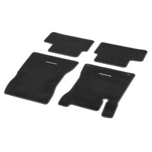 Jeu 4 Tapis en velours GLA SUV W247 - Surpiqûre dans le ton bleu océan