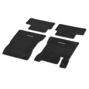 Jeu 4 Tapis en velours GLA SUV W247 - Surpiqûre Gris Moyen