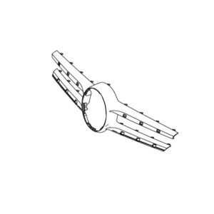 33555-large_default.jpg Calandre Classe C W205 W204 Couleur 9982 ARGENT IRIDIUM MAT Mercedes-Benz