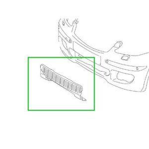 Grille milieu ventilation pare-chocs avant Classe A W169 Mercedes-Benz
